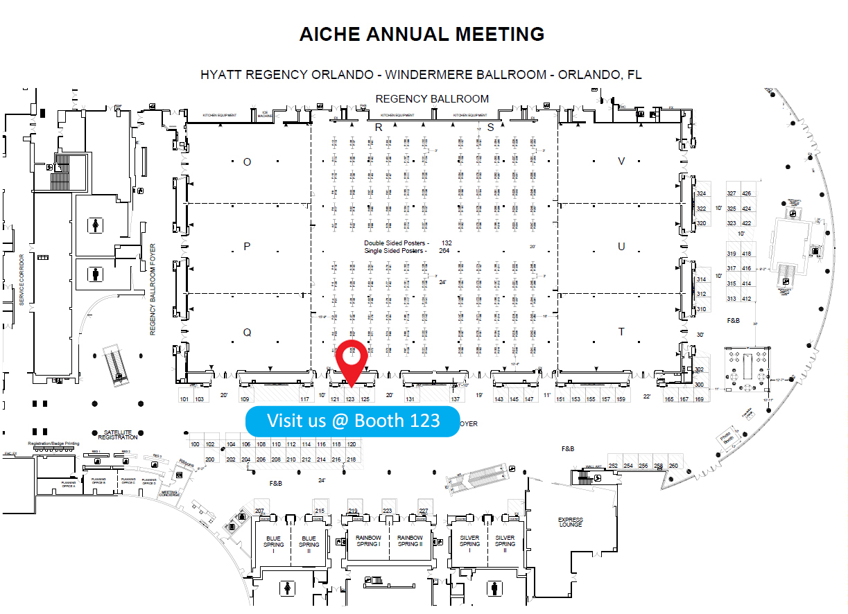 Map of Neilsoft booth location at 2023 AIChE Annual Meeting