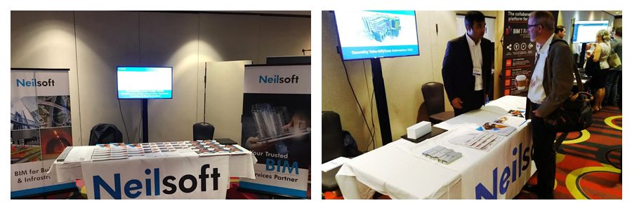 Neilsoft team at CanBIM event showcasing BIM solutions